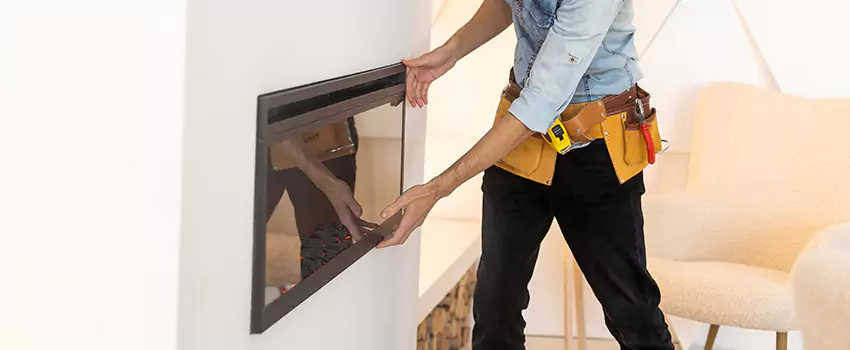 Metal Fireplace Installation in East Lansing, Michigan
