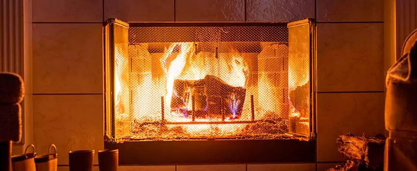 Mendota Hearth Landscape Fireplace Installation in East Lansing, Michigan