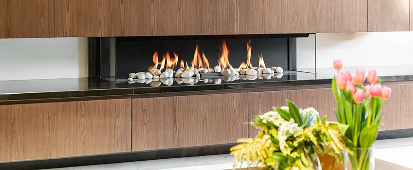 Double-height Fireplace Design Refurbishment in East Lansing, Michigan