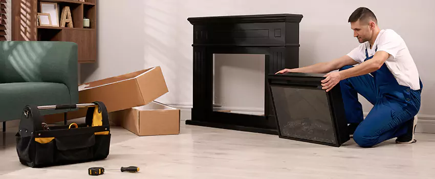 Old Rusted Metal Fireplace Repair And Replacement in East Lansing, MI